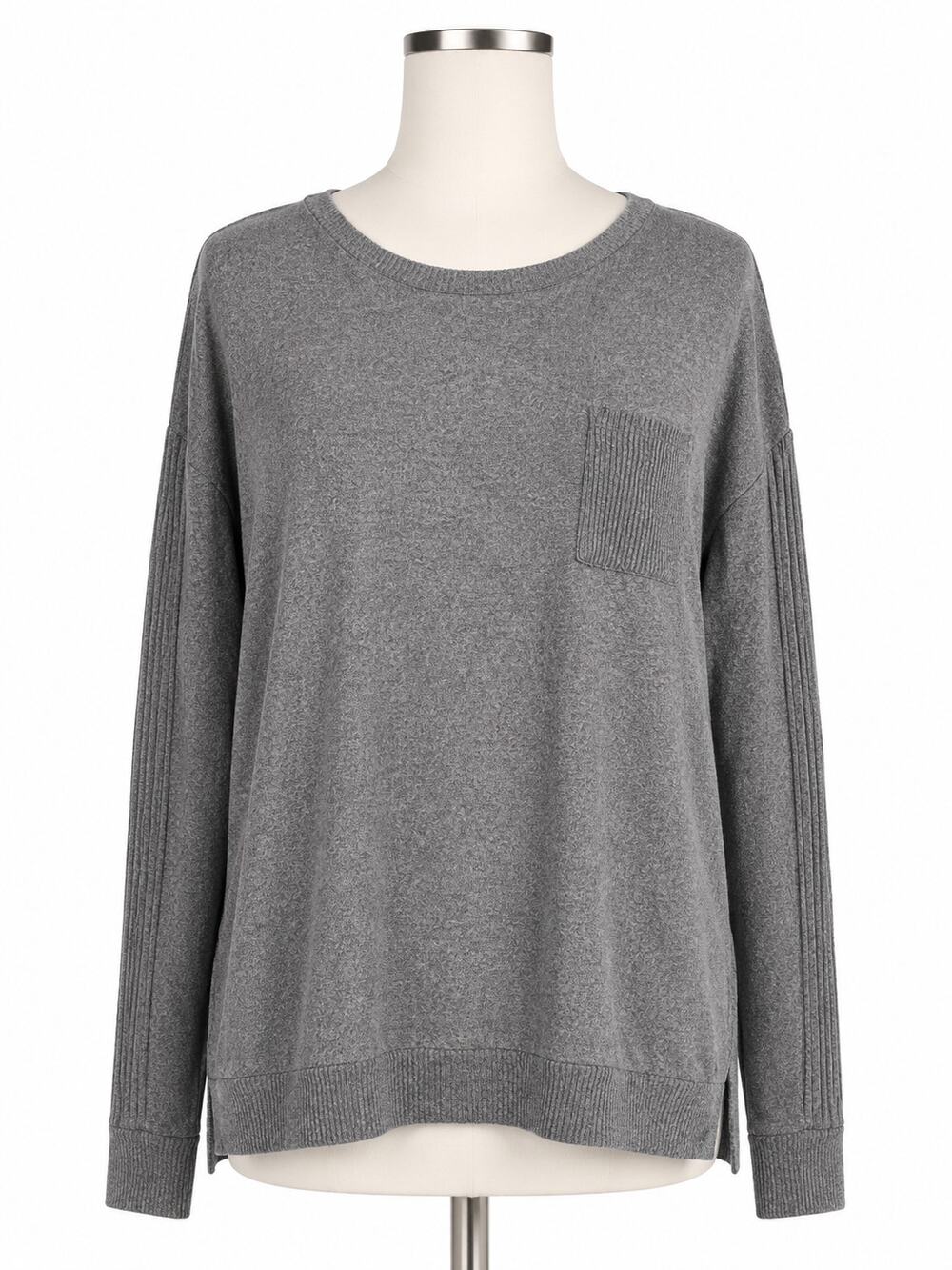 Koolaburra by UGG Cozy Gray Long Sleeve Knit Top – Size M